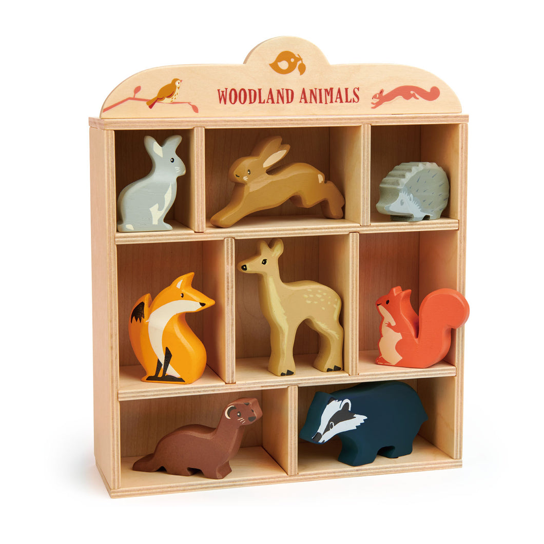 Woodland Animals with Display Stand